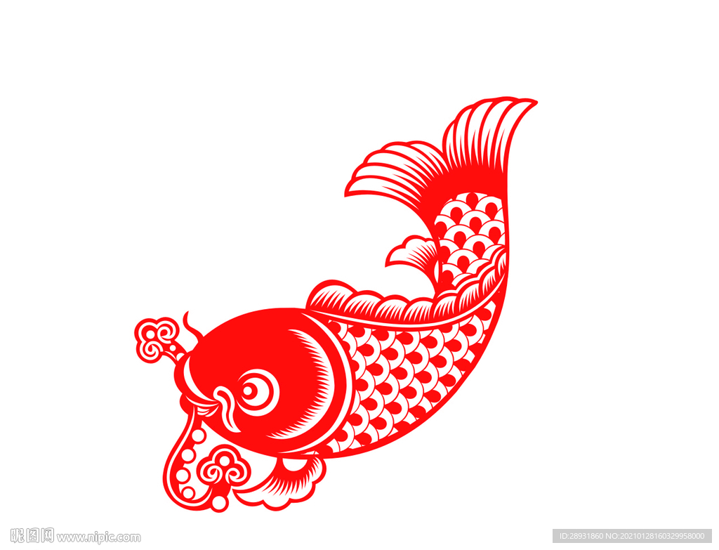剪纸鱼