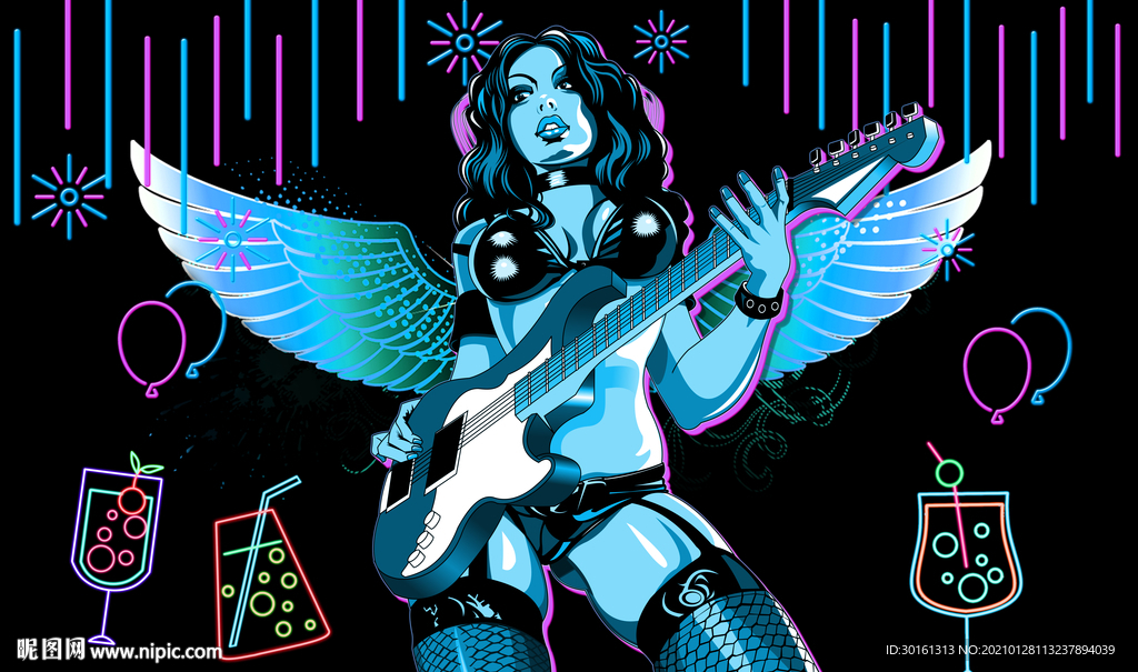 炫彩翅膀KTV背景