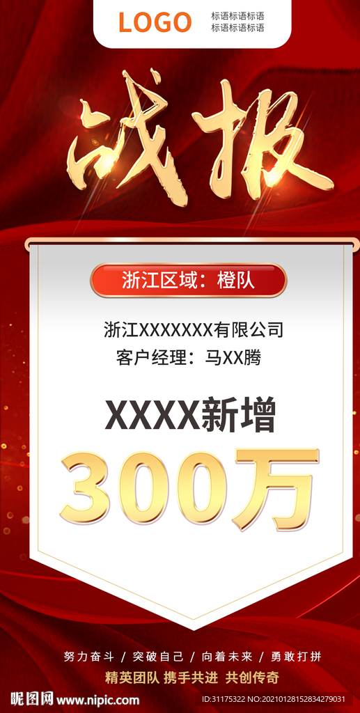 企业销售喜报战报
