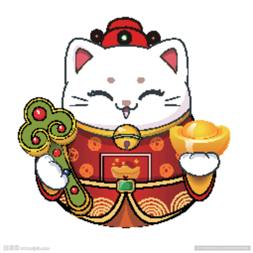 招财猫卡通设计