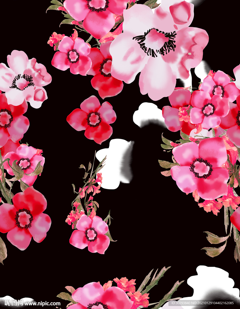 数码印花 女装印花 小碎花