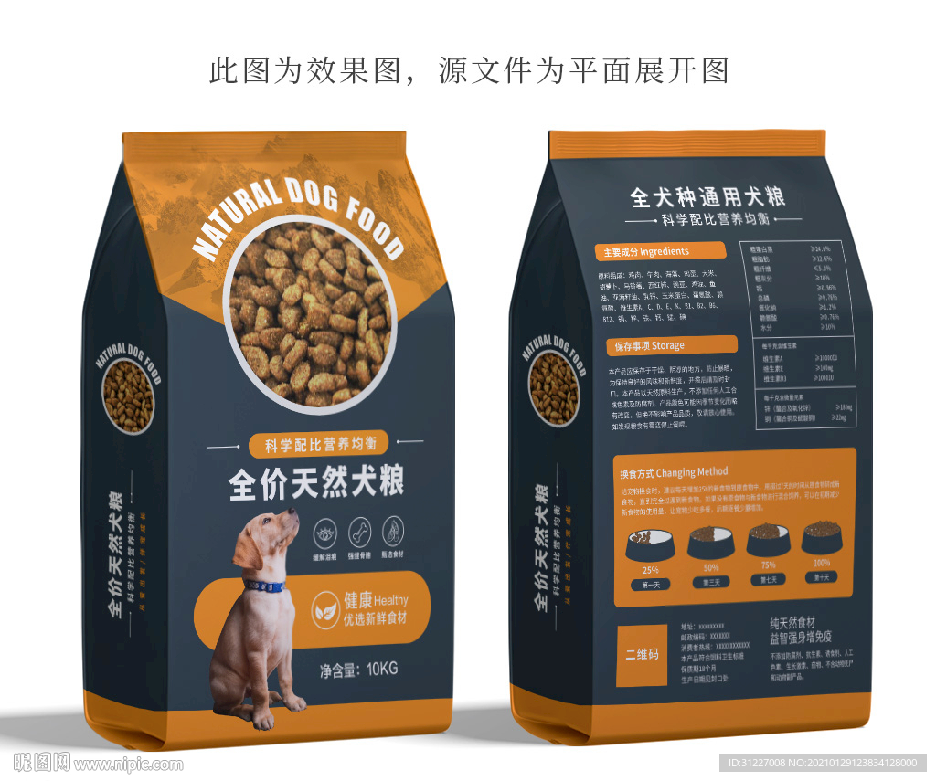 狗粮包装