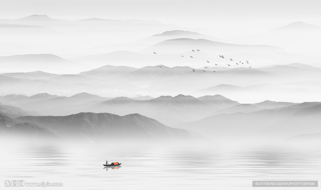 新中式山水画