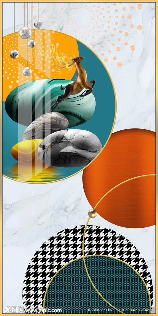 北欧现代玄关装饰画