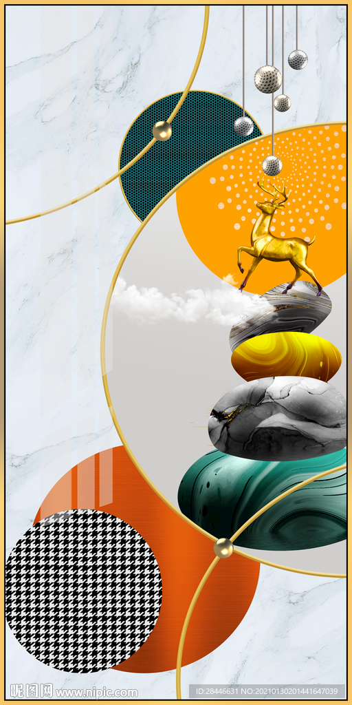 北欧现代玄关装饰画