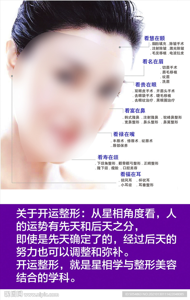 开运眉 眉毛 面相 整形