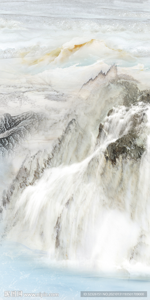 石纹 玄关新款画 TIF分层