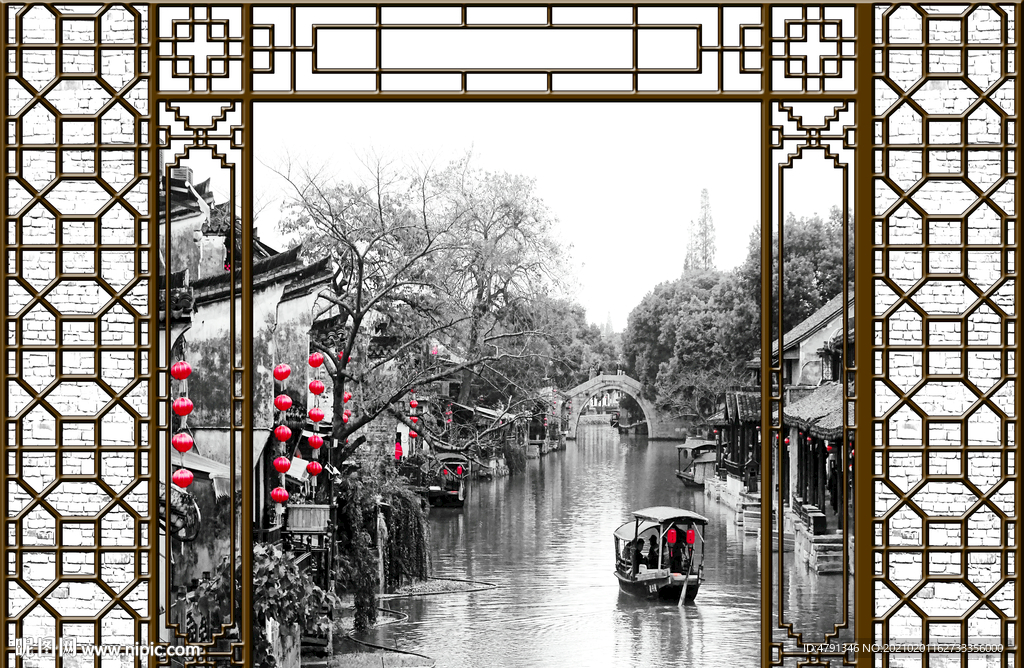 江南电视背景墙