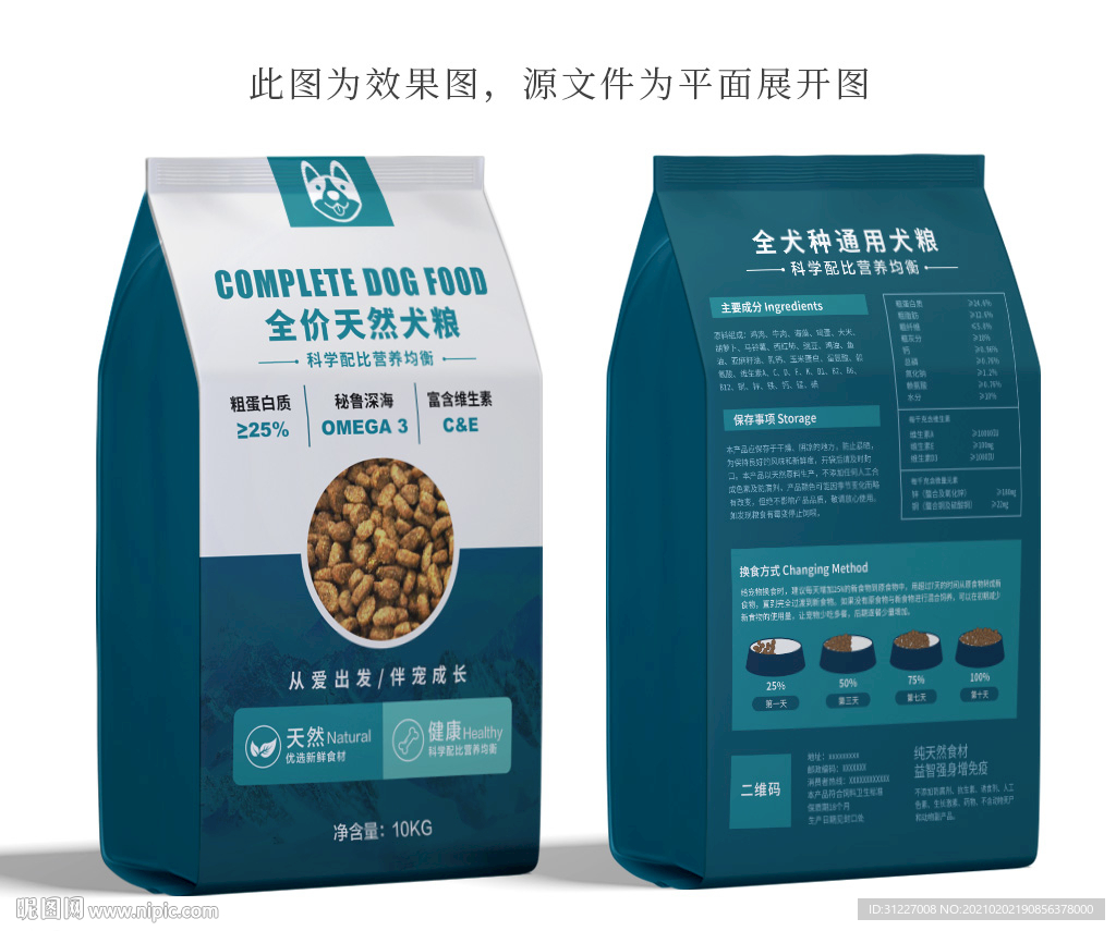 狗粮包装