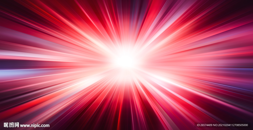 红色放射背景