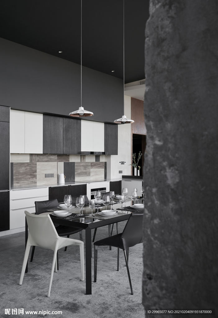 岩板瓷砖空间效果图