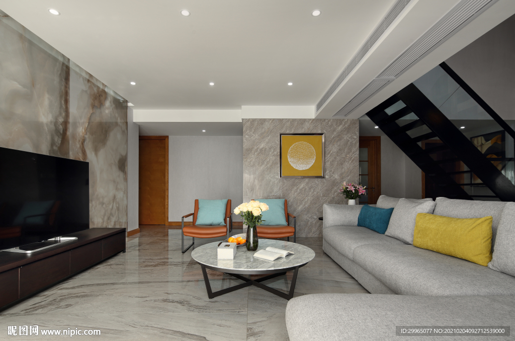 岩板瓷砖空间效果图