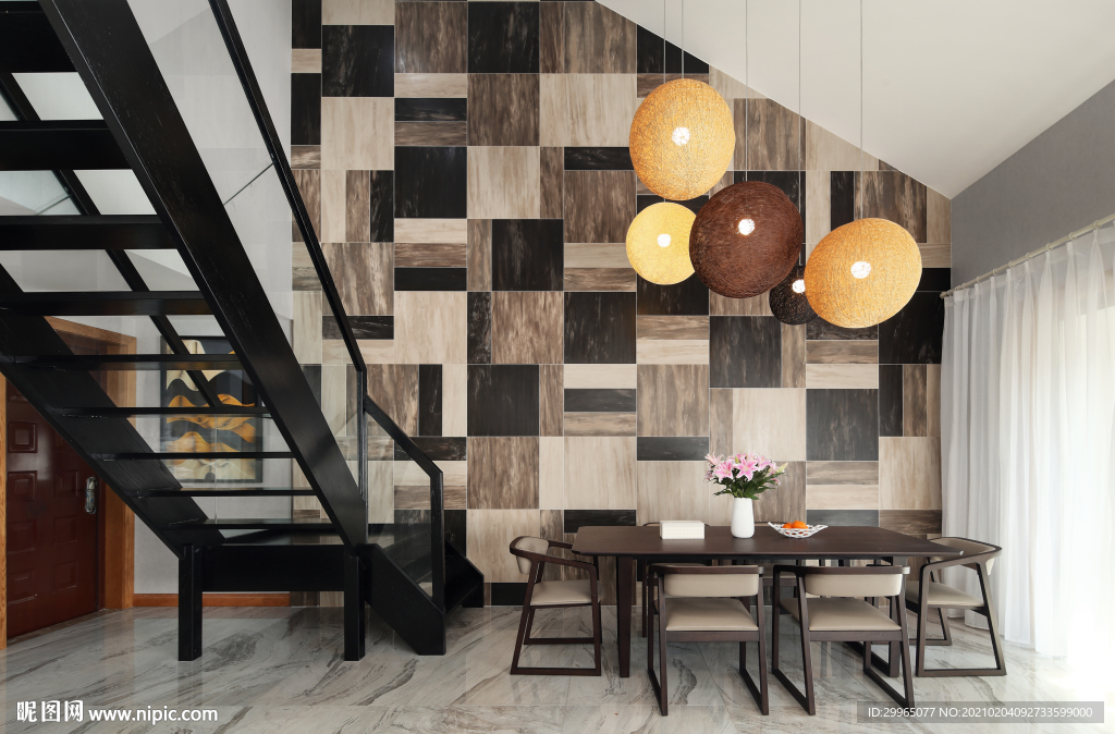 岩板瓷砖空间效果图