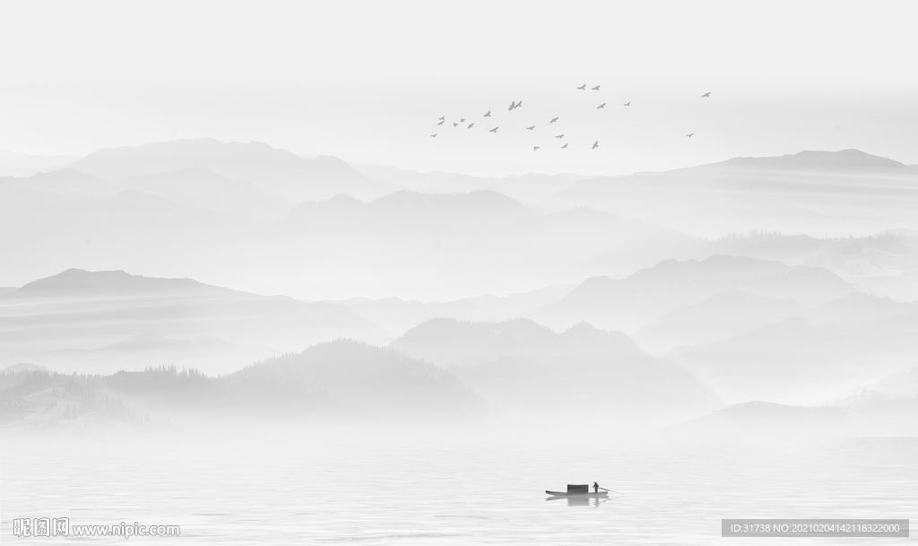 新中式山水画