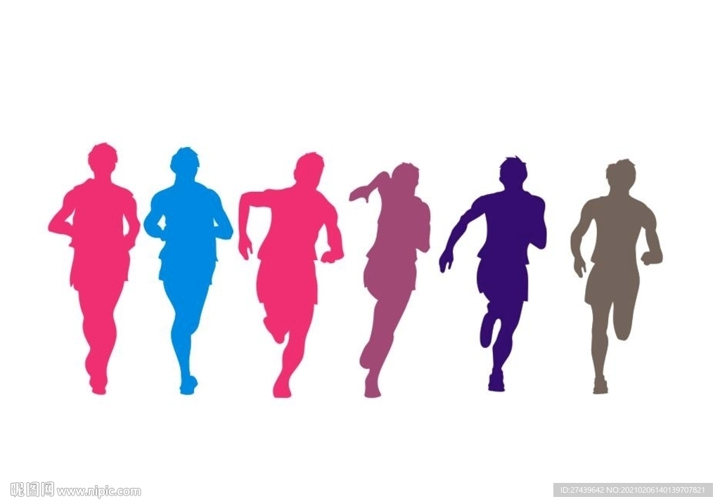 跑步矢量图