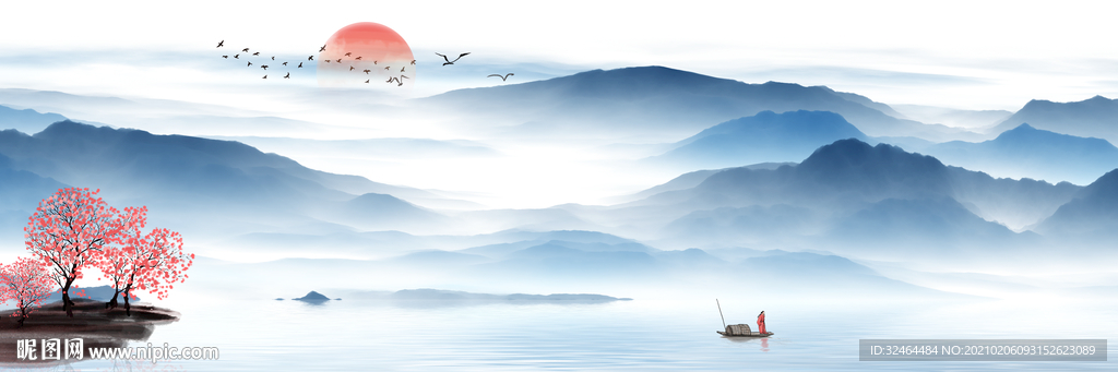 意境山水画