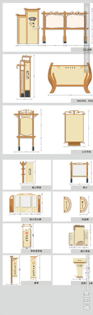 公共场所街区公园景区导视系统