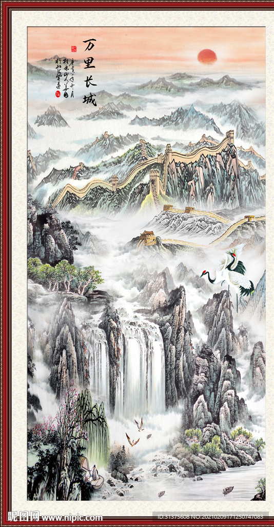 玄关山水画