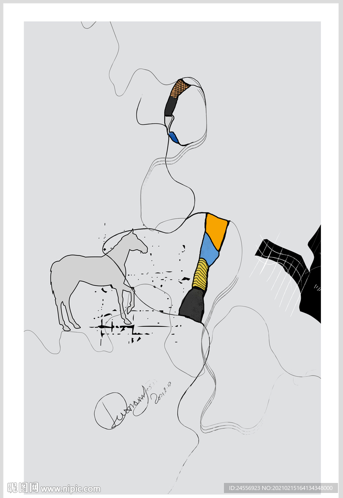 抽象画