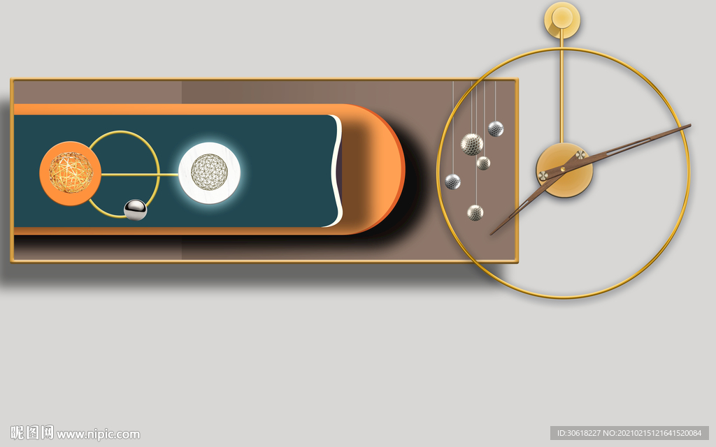 个性创意艺术装饰挂钟组合装饰画