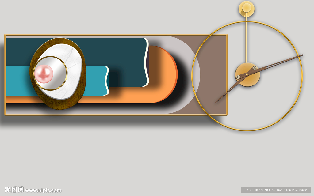 个性创意艺术装饰挂钟组合装饰画