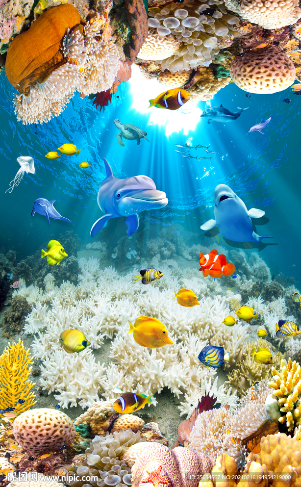 炫丽海底世界地画