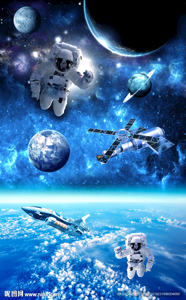 太空飞船3D地画
