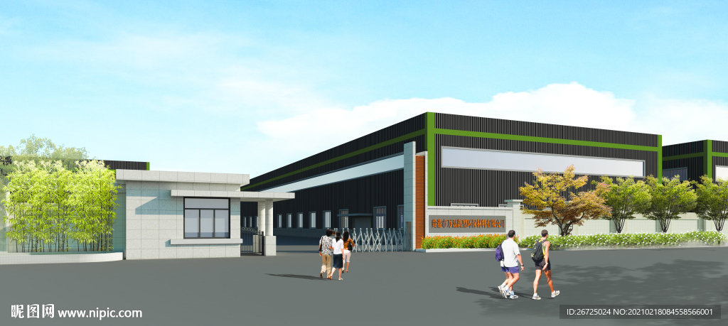 工厂大门设计案例效果图