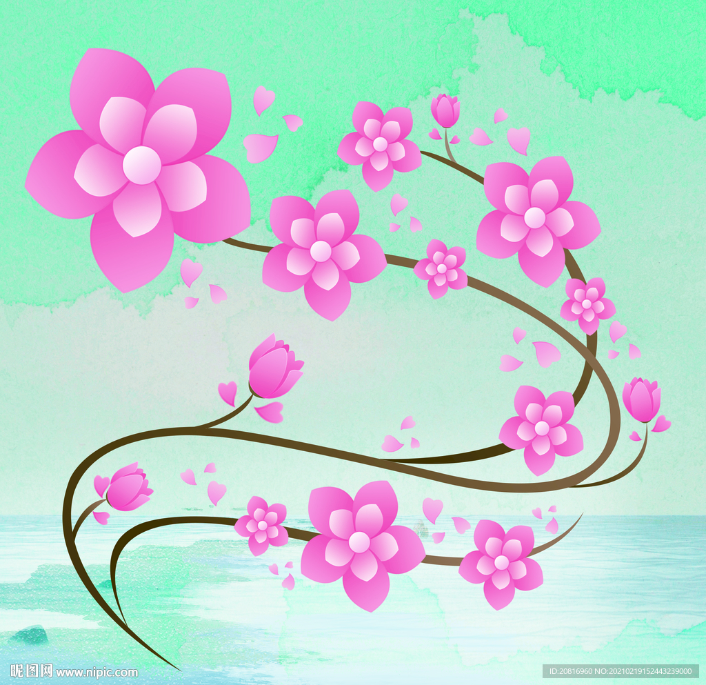 春天桃花