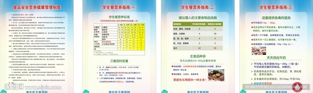 学生餐营养指南食品安全制度