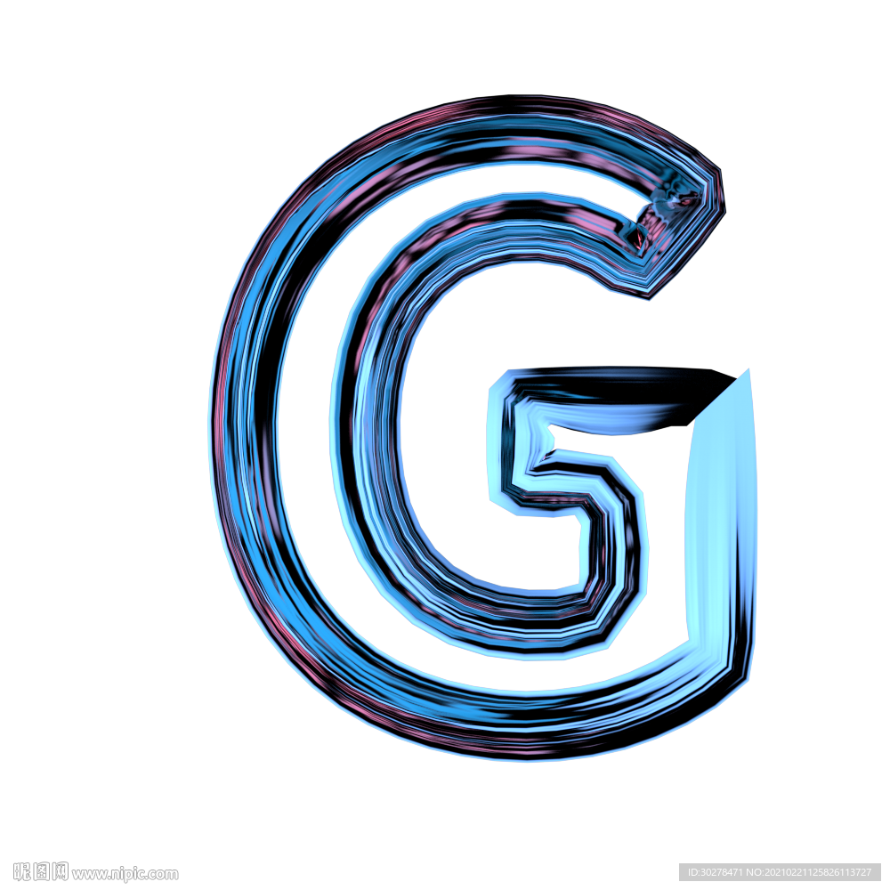 数字G C4D字母 3D这字母