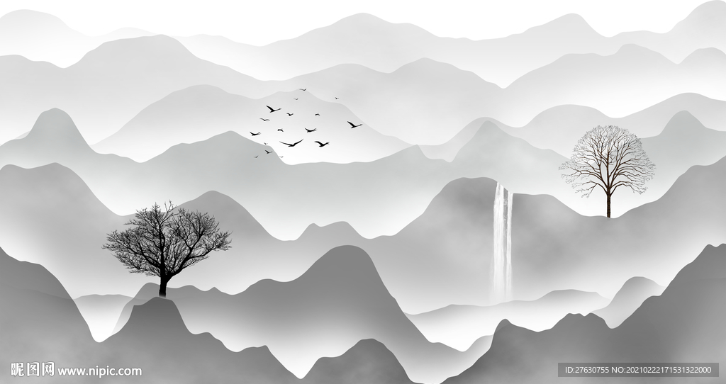 新中式电视背景墙