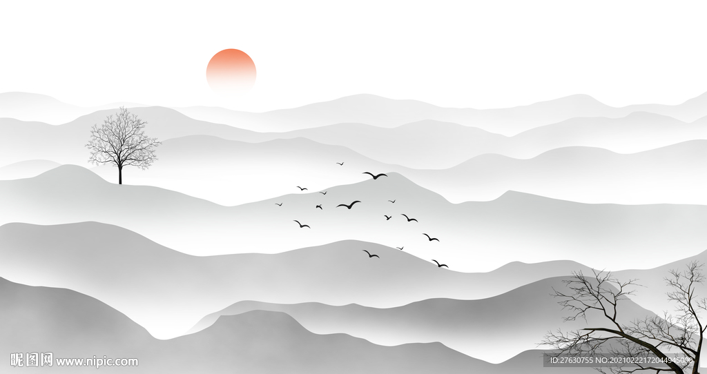 新中式电视背景墙