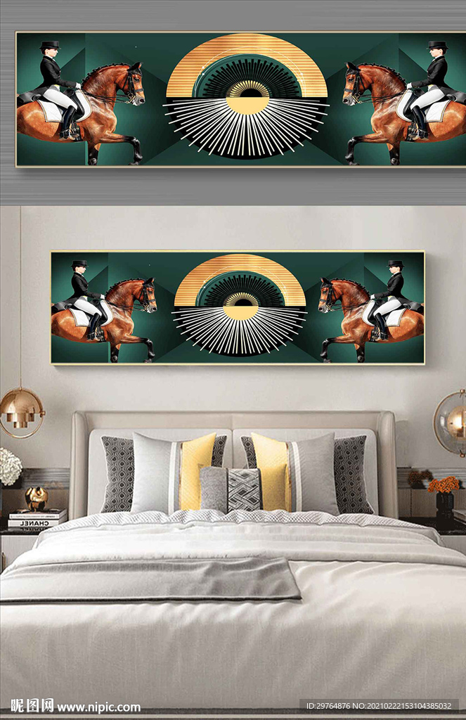 质感高档床头画