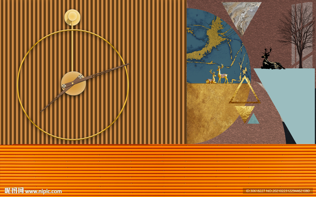 北欧背景墙