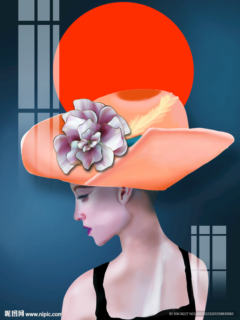 美女装饰画