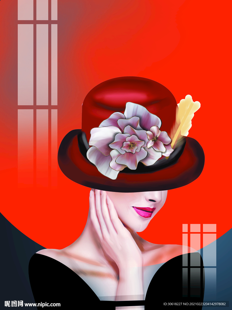 美女装饰画