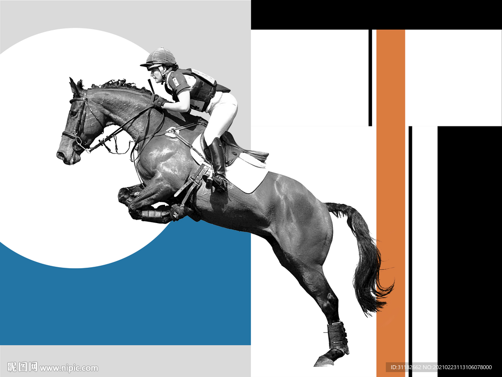 马术装饰画