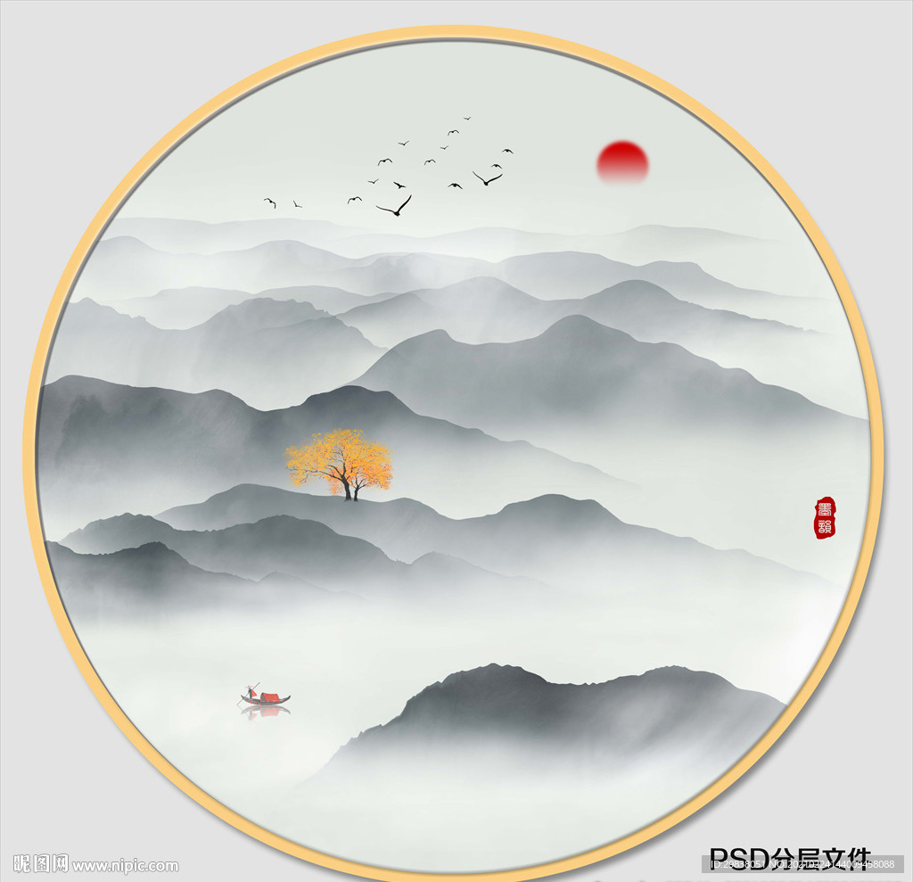 意境山水画