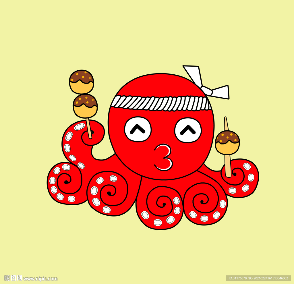 章鱼小丸子卡通图图片