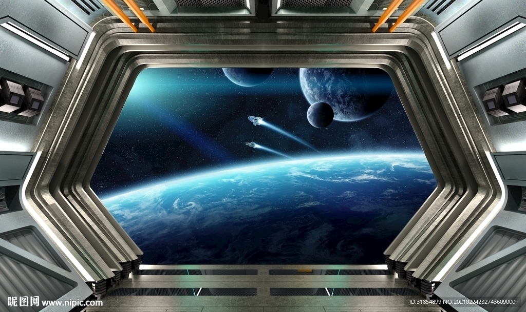 宇宙飞船酒吧KTV背景