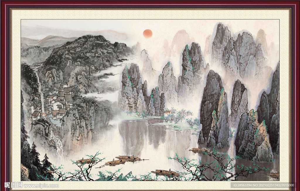 巨幅山水画