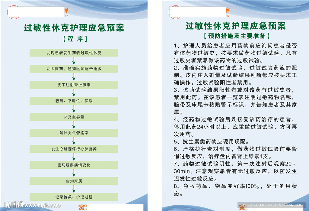 过敏性休克护理应急预案