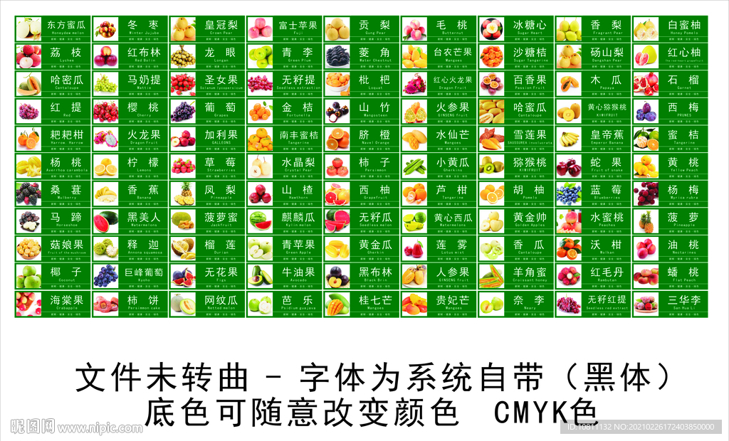 水果名称