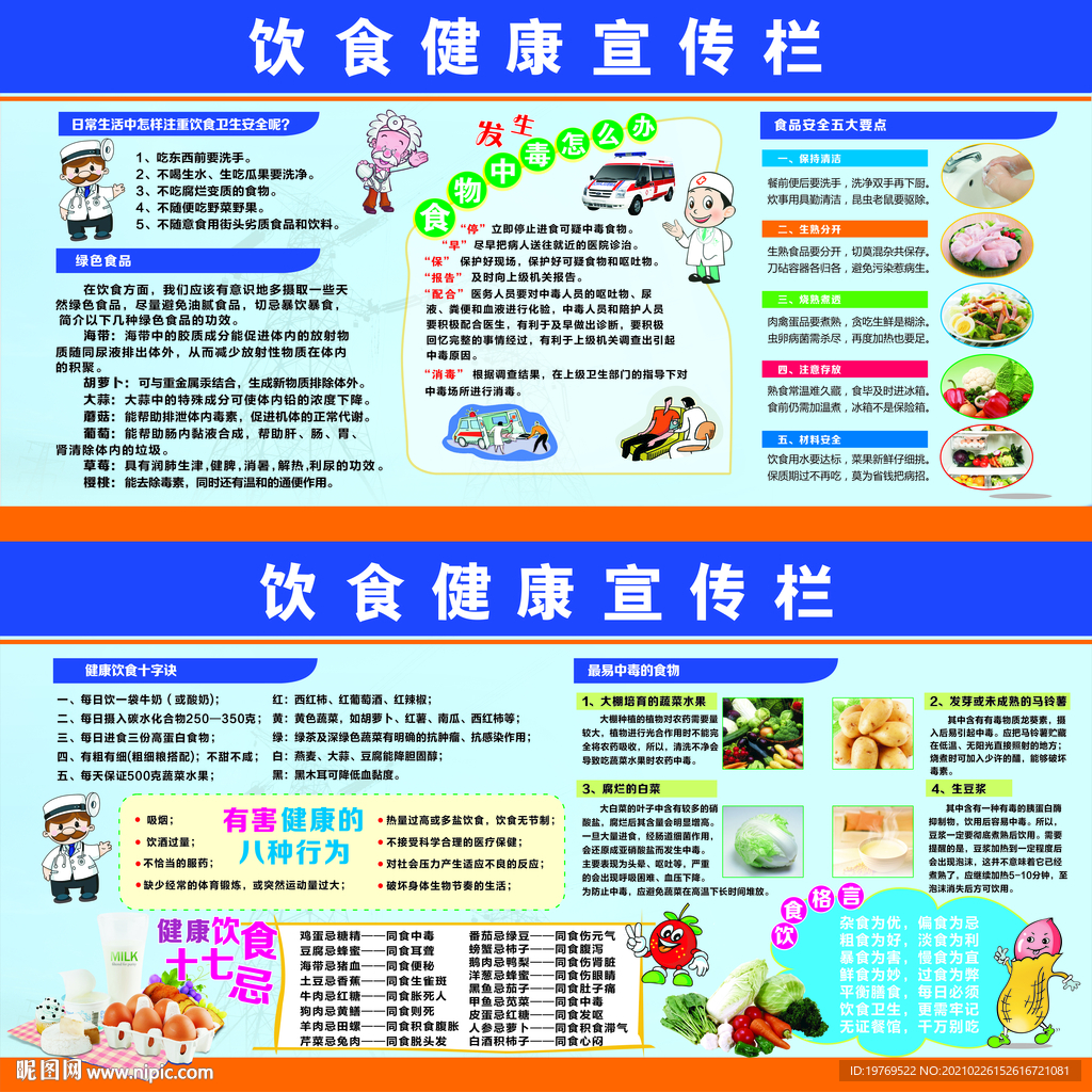 健康饮食宣传栏