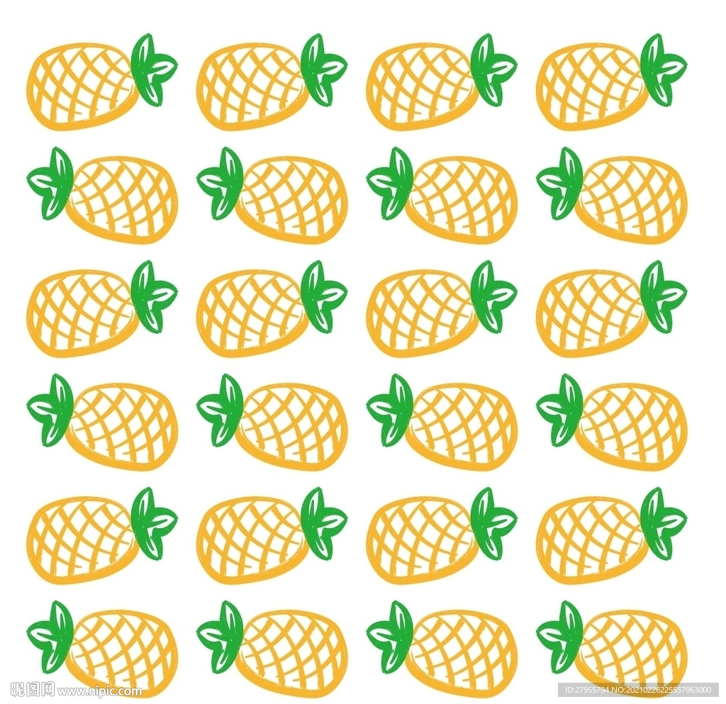 菠萝插画