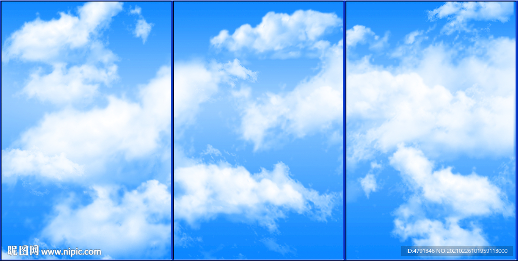 蓝天白云软膜