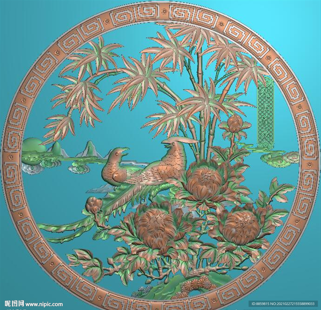 精雕 花鸟 镂空 花格 锦