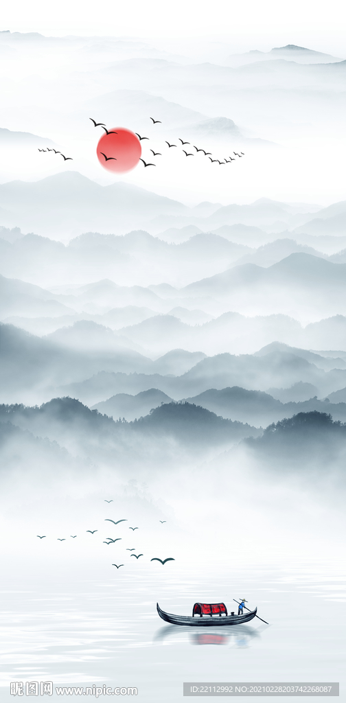 新中式山水画