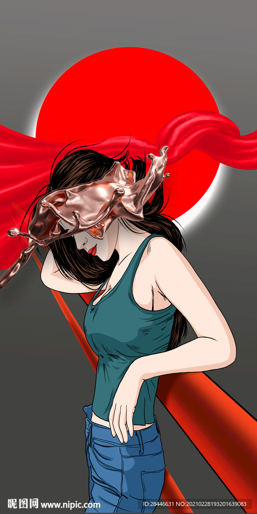美女装饰画
